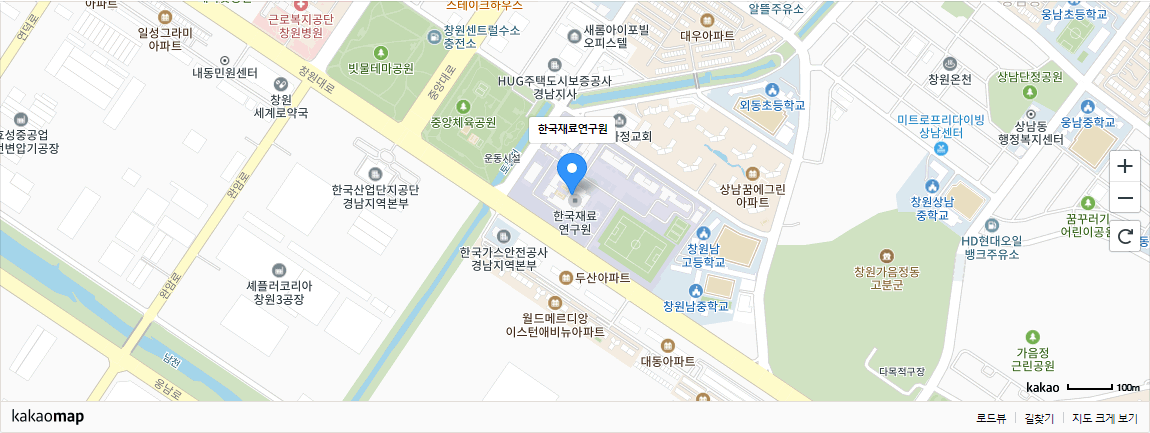 한국재료연구원 카카오 지도